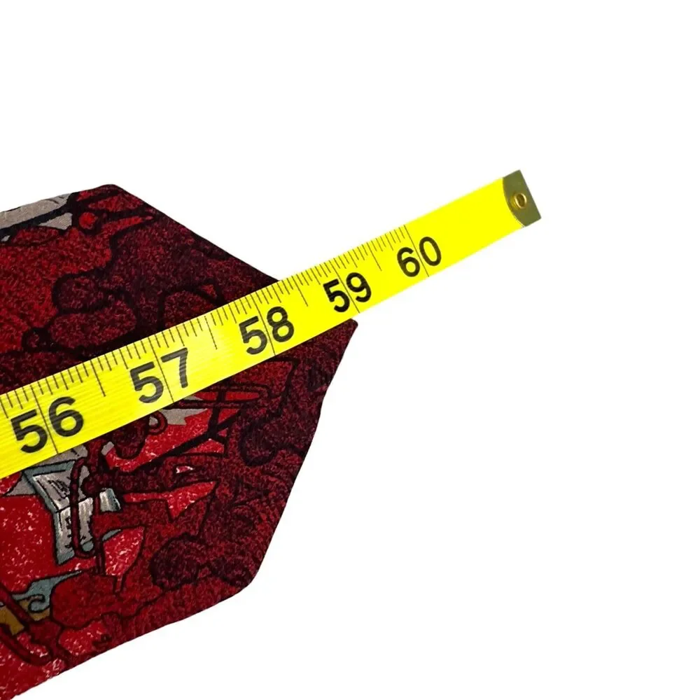 Tutto Matto Mens 100% Silk‎ Dress Tie Made in Italy Symphonic Print 59